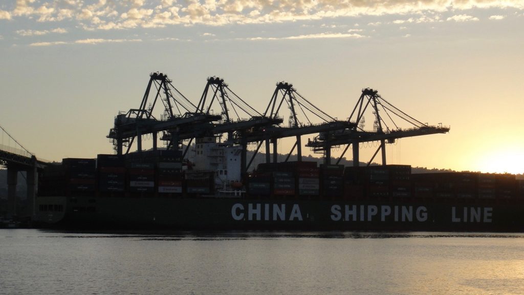 China Shipping at the Port of Los Angeles